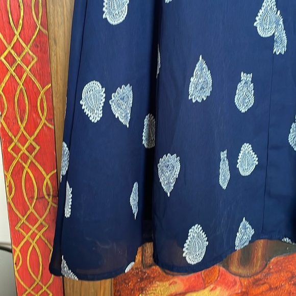 Cupcakes and Cashmere Dress Blue White “Velina” Women’s Sz: 0 (XS) - Picture 7 of 12